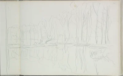 Álamos en el río Epte